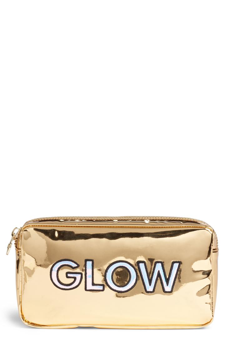 Stoney Clover Lane Glow Small Patent Pouch, Size - Gold