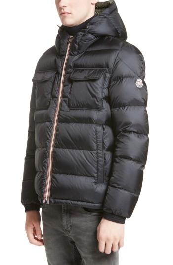 Men's Moncler Morane Hooded Down Pocket Coat