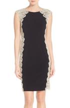 Women's Xscape Lace & Knit Sheath Dress