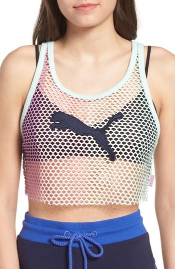 Women's Fenty Puma By Rihanna Mesh Crop Tank - Purple