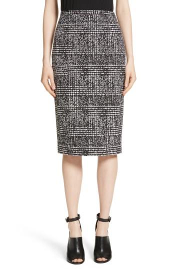 Women's Michael Kors Glen Plaid Stretch Jacquard Skirt