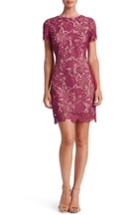 Women's Dress The Population Anna Crochet Lace Sheath Dress - Purple