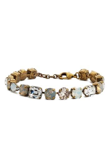 Women's Sorrelli Clover Crystal Bracelet