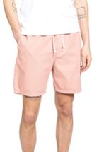 Men's Obey Keble Drawstring Shorts - Pink