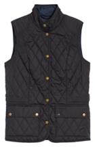 Women's Barbour 'saddleworth' Quilted Vest Us / 8 Uk - Blue