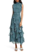 Women's Rebecca Taylor Minnie Floral Maxi Dress - Blue/green