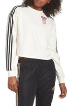 Women's Adidas Originals Crop Sweatshirt - White