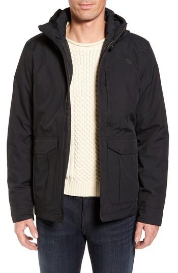 Men's The North Face Cross Boroughs Triclimate Waterproof 3-in-1 Jacket - Black