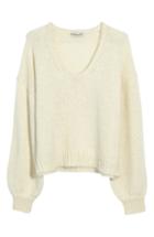 Women's Madewell Balloon Sleeve Pullover Sweater - White