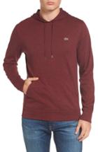 Men's Lacoste Pullover Hoodie (m) - Burgundy