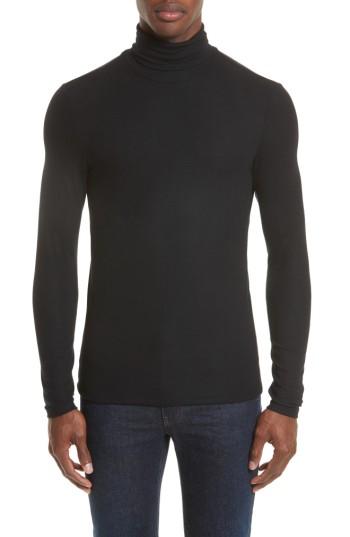 Men's Atm Anthony Thomas Melillo Ribbed Turtleneck - Black