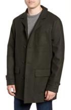 Men's Woolrich Regular Fit Melton Wool Blend Coat - Green