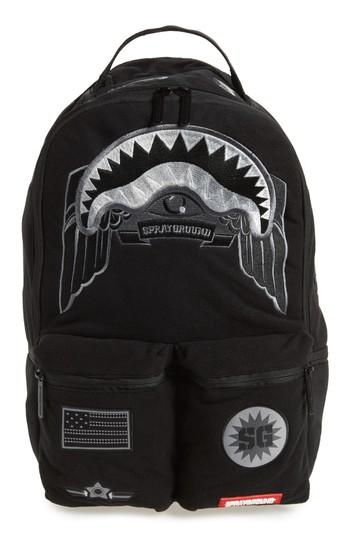 Men's Sprayground Ghost Army Patches Backpack -