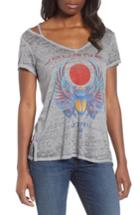 Women's Lucky Brand Journey Cold Shoulder Tee - Grey