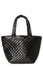 Mz Wallace 'medium Metro' Quilted Lacquer Tote - Black
