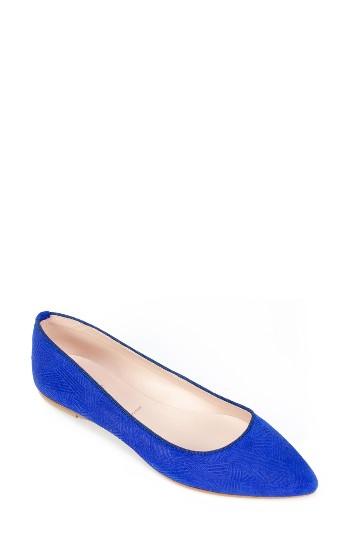 Women's Summit 'kamora' Pointy Toe Flat Eu - Blue