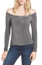 Women's Thieves Like Us Off The Shoulder Top, Size - Grey
