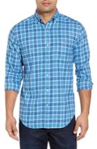 Men's Vineyard Vines Tucker Classic Fit Plaskett Creek Plaid Flannel Sport Shirt, Size - Blue