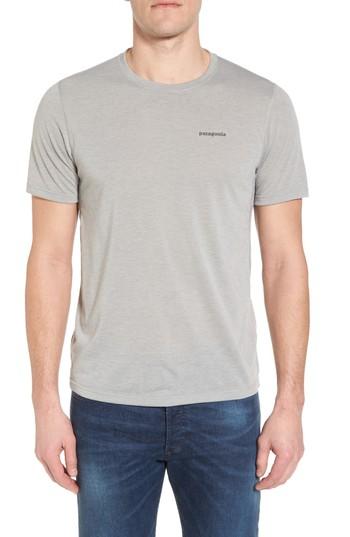 Men's Patagonia Nine Trails Crewneck T-shirt - Grey