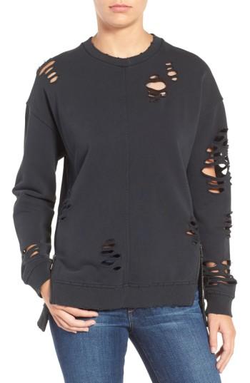Women's Joe's Lyndon Ripped Pullover - Black