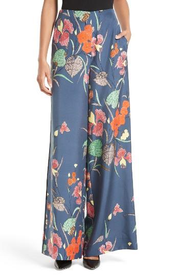 Women's Diane Von Furstenberg Print Toile Wide Leg Pants