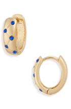 Women's Treasure & Bond Crystal Inlay Huggie Earrings