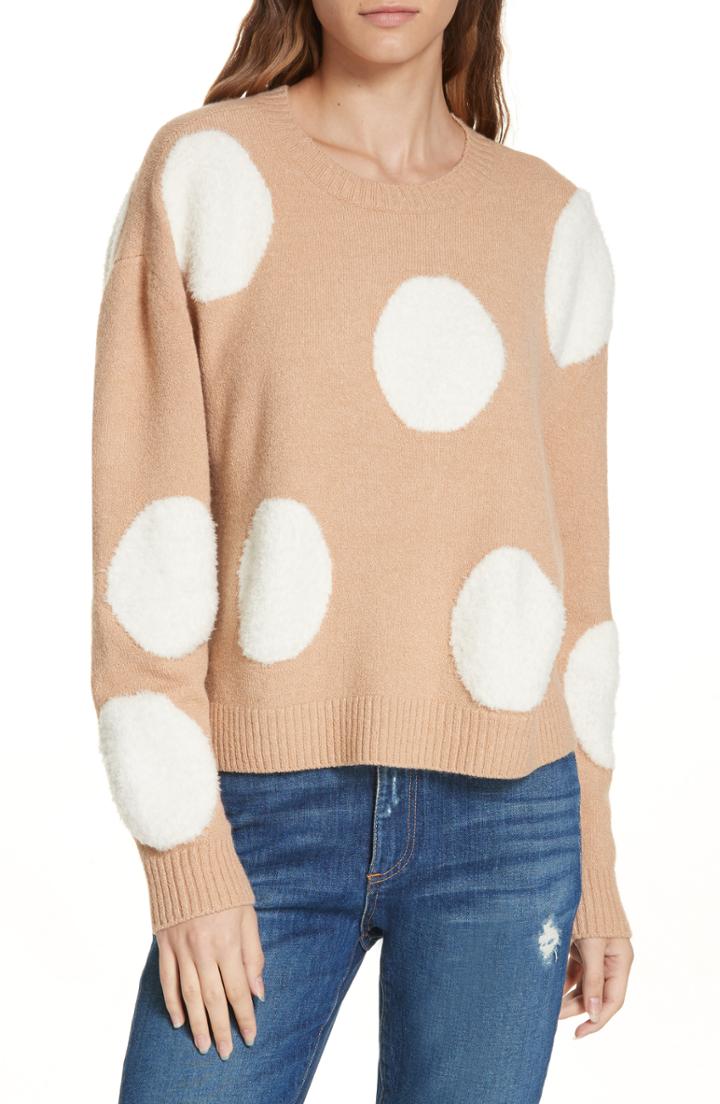 Women's Alice + Olivia Mittie Ruffled Pullover Sweater