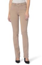 Women's Nydj Marilyn Stretch Twill Straight Leg Pants - Beige