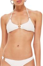 Women's Topshop Ribbed Ring Bikini Top Us (fits Like 0) - White