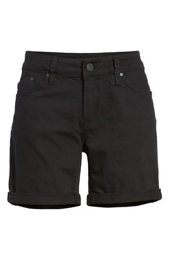 Women's Mavi Pixie Roll Cuff Denim Shorts X - Black