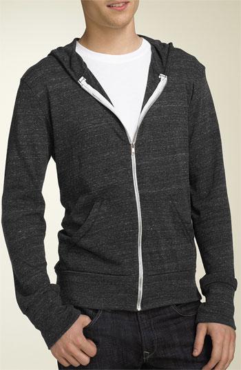 Men's Alternative Lightweight 'eco-heather' Zip Front Hoodie