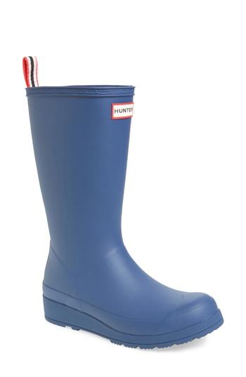 Women's Hunter Original Play Rain Boot, Size 5 M - Blue