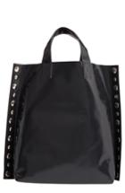 Tricot Comme Des Garcons Studded Faux Leather Tote -