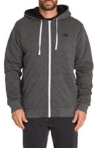 Men's Billabong All Day Zip Hoodie, Size - Black
