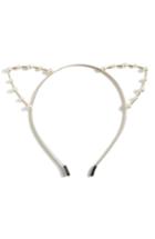 Cara Faux Pearl Embellished Cat Headband