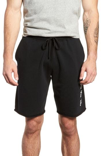 Men's Reigning Champ Fight Night Cut Off Sweat Shorts - Black