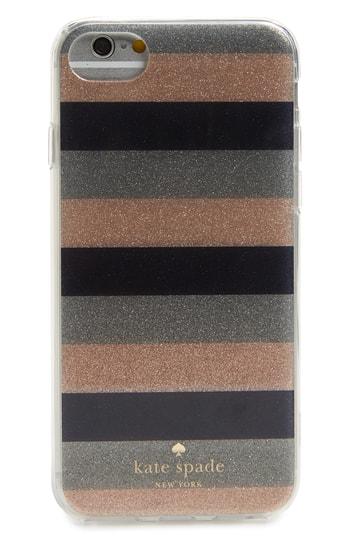 Kate Spade New York Glitter Stripe Iphone 7/8 & 7/8 Case - Pink