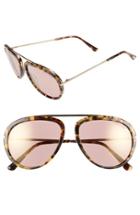 Women's Tom Ford 'stacy' 57mm Sunglasses - Blonde Havana/ Gradient