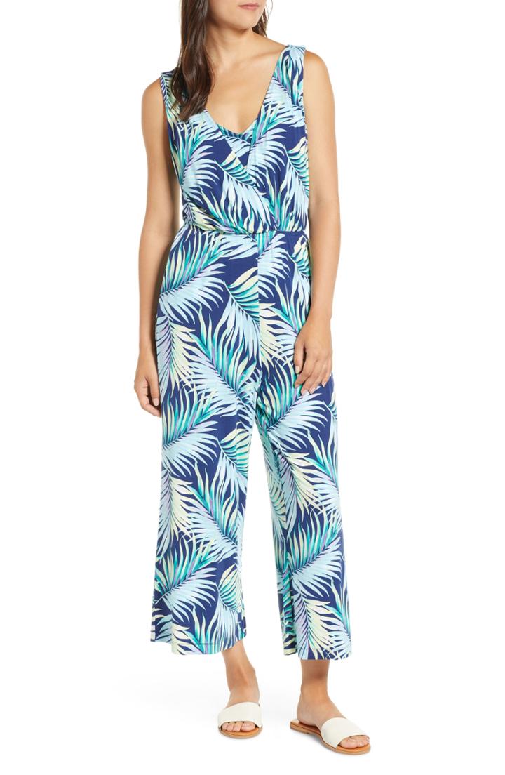 Women's Tommy Bahama Leilani Leaves Jumpsuit - Blue