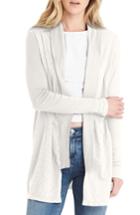 Women's Michael Stars Supima Cotton Cardigan, Size - White