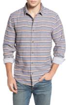 Men's 1901 Stripe Flannel Shirt - Brown