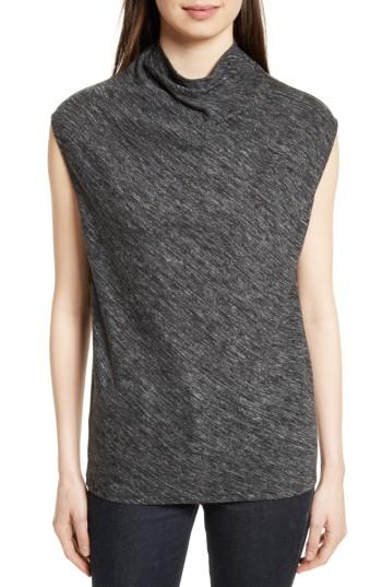 Women's Theory Woodsen Cowl Neck Knit Tank - Grey