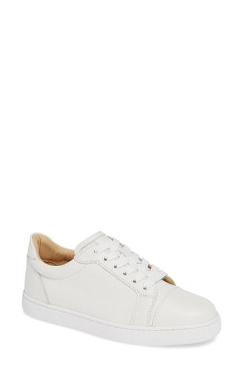 Women's Christian Louboutin Veira Lace-up Sneaker Us / 37eu - White