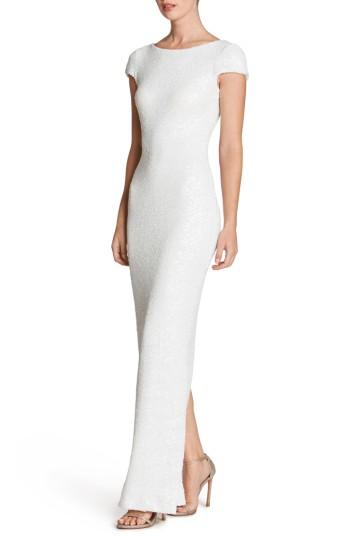 Women's Dress The Population Teresa Body-con Gown - White
