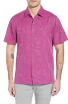 Men's Tommy Bahama Luau Floral Silk Shirt, Size - Pink