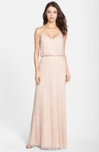 Women's Adrianna Papell Embellished Blouson Gown - Pink