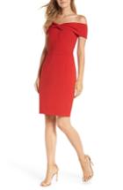 Women's Adelyn Rae Gail Off The Shoulder Sheath Dress - Red