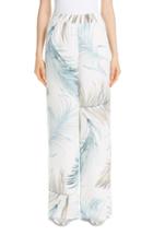 Women's Lafayette 148 New York Hester Posh Palm Drape Cloth Pants - White