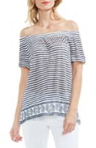 Women's Two By Vince Camuto Off The Shoulder Paisley Stripe Top