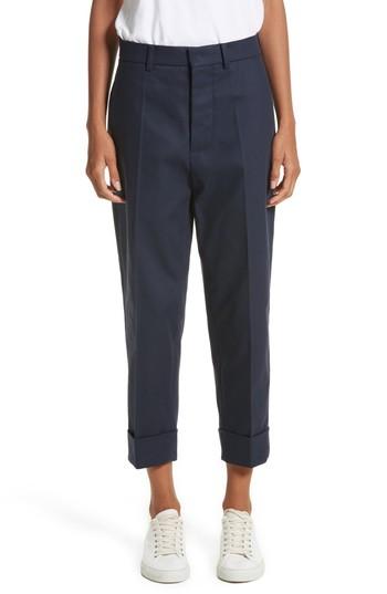 Women's Sofie D'hoore Cuffed Crop Pants Us / 34 Fr - Blue